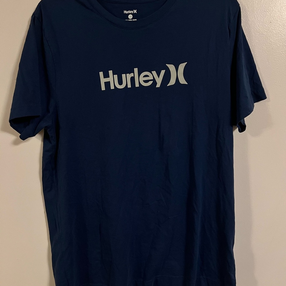 Hurley Men's Dark Blue Short Sleeve Tee